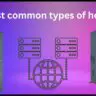 4 Most common types of hosting